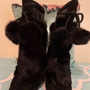 Coach Fur Boots